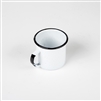 WHITE 12OZ ENAMEL MUG