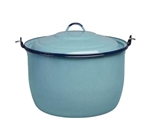CONVEX KETTLE 14QT, TURQUOISE ENAMEL