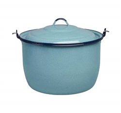 CONVEX KETTLE 14QT, TURQUOISE ENAMEL