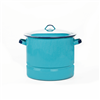 15QT STEAMER POT TURQUOISE ENAMEL