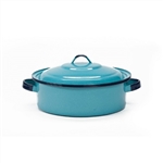 2QT DUTCH OVEN TURQUOISE ENAMEL