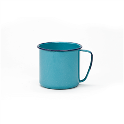 TURQUOISE MUG 12oz ENAMEL