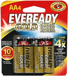 EVEREADY AA-4PAK GOLD VALUE BATTERY (24/case)