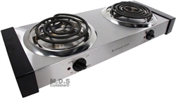 HOT PLATE, DOUBLE BURNER ELECTRIC