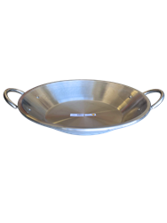 PAELLE PAN 21" DIA.--STAINLESS STEEL