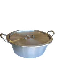 CAZO W/LID 21" X 7.75", STAINLESS STEEL