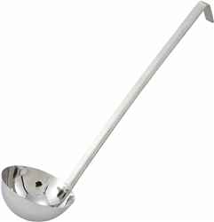 LADLE,19"  HD 12oz BOWL, w/HOOK "WINCO"--BEST