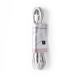 15' EXT CORD WHITE, INDOOR