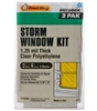 STORM WINDOW KIT 2 PAK 3' X 6' (1.25MIL)