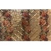 TABLE COVER RED/GOLD METALLIC, 22YDSD