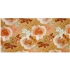 BROWN/PINK ROSE TABLECOVER--30YDS