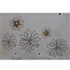 TABLE COVER BEIGE/BLUE FLORAL--22YDS
