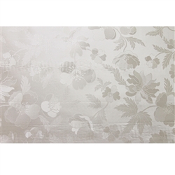 TABLE COVER IVERY FLORAL--22YDS