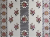 CLEAR & ROSES W/BORDER TABLECOVER--22YDS