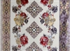 CLEAR & GOLD FLOWER TABLECOVER--22YDS
