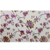 CLEAR & PINK FLOWER TABLECOVER--22YDS