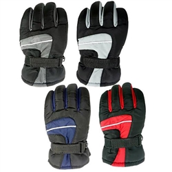 KIDS SKI GLOVES, ASST SIZE 4-7  (BG-347)