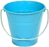 TURQOUISE METAL BUCKET 5.5" TALL
