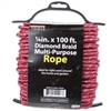 ROPE ON HOLDER, DIAMOND BRAID MULTI-PURPOSE