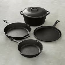 5PC CAST IRON COOKING SET