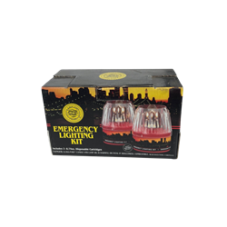 EMERGENCY LIGHTING KIT-- LIQUID CANDLE, 2-PAK