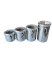 CANNISTER SET 4PC--STAINLESS STEEL