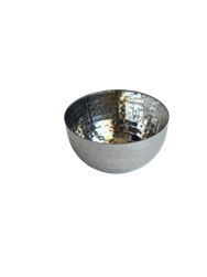BOWL MINI STLSS 3" DIA--HAMMERED