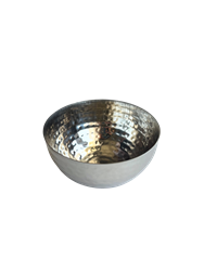 BOWL MINI STLSS 4" DIA--HAMMERED