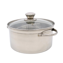 4QT STEAMER POT STLSS