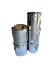 LARD CANS, STAINLESS, 5PC SET  (2/CASE)