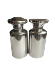 SALT & PEPPER SET STAINLESS STEEL 7" TALL