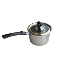 STLSS STEEL SAUCE POT w/LID, 16CM