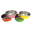 STLSS STEEL BOWL, 9.5" DIA, ASST SOLID COLORS
