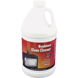 GLASS CLEANER, 64oz, FOR WOOD STOVES (1/2 GALLON)