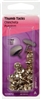 THUMB TACKS, NICKEL, 40CT