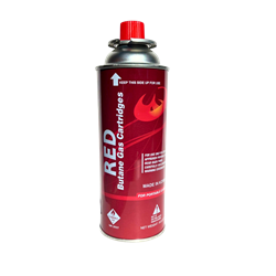 BUTANE STOVE FUEL, 8OZ "MAX" 28/CASE