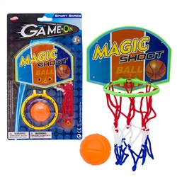 MINI BASKETBALL GAME, 4.75", ON CARD