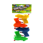 WATER PISTOLS 4-PACK, ASST COLORS
