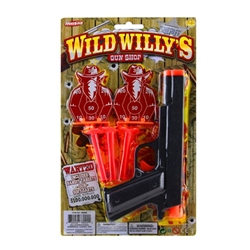 DART GUN W/ 3 DART & 2 TARGET, WESTERN