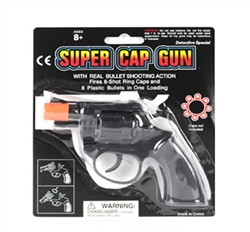 SUPER CAP GUN REVOLVER, BLACK