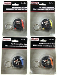 TAPE MEASURE KEY CHAIN 3', CARDED