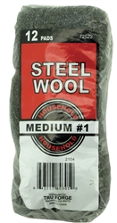 STEEL WOOL--MEDIUM-- 12/PAK