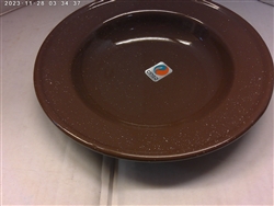 BROWN SOUP PLATE     CLOSEOUT