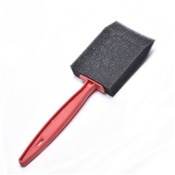 1" FOAM PAINT BRUSH, RED HANDLE