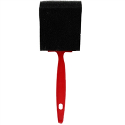 2" FOAM PAINT BRUSH, RED HANDLE