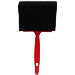 3" FOAM PAINT BRUSH, RED HANDLE