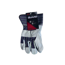 SPLIT LEATHER PALM WORK GLOVE, LARGE