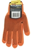KNIT GLOVE W/DOTS--HI VIS ORANGE