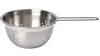 COLANDER W/HANDLE STLSS--6"DIA, 3.5"DEEP