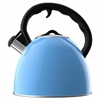 TEA KETTLE 2.5QT WHISTLING, STAINLESS OR BLUE